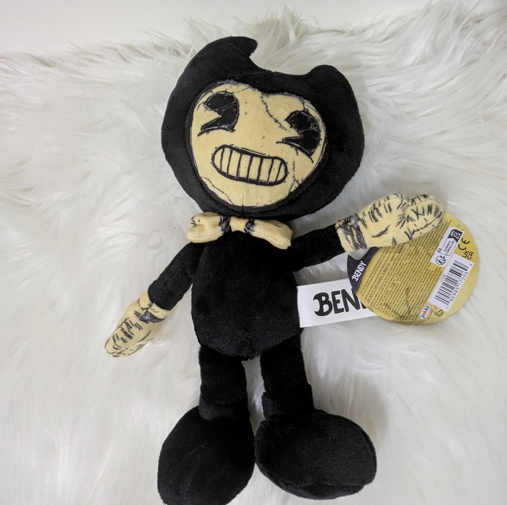 Bendy & The Ink Machine 2024 BENDY 9" Stuffed Plush Heavenly Toys New with Tag - Picture 4 of 8